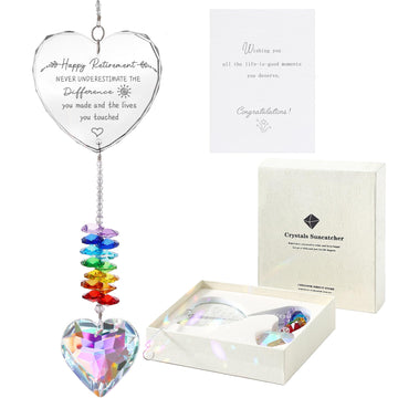 Retirement Gifts for Women, K9 Crystal Suncatcher Retirement Gift