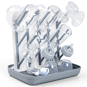 Baby Bottle Drying Rack:Large Vertical Space Saver for Countertop