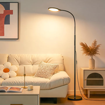 Black Dimming Bright Eye Protection Reading Floor Lamp