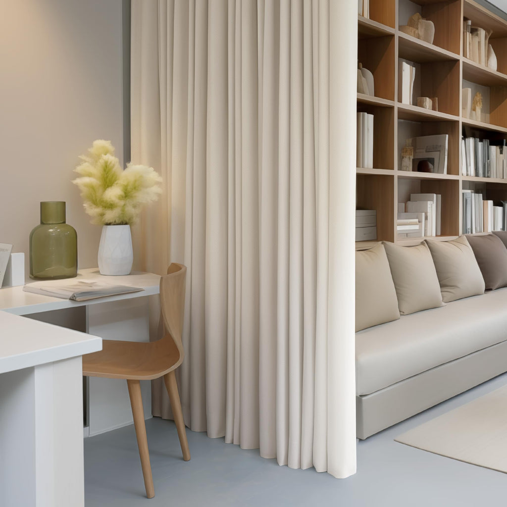 100% Blackout Beige Curtains 100x84 Inches, 1 Panel