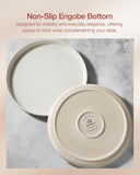 Milkyway Plates and Bowls Sets, 12 Pieces Dinnerware Sets, Reactive Glaze Dish Set, Stoneware Dishes Set for 4