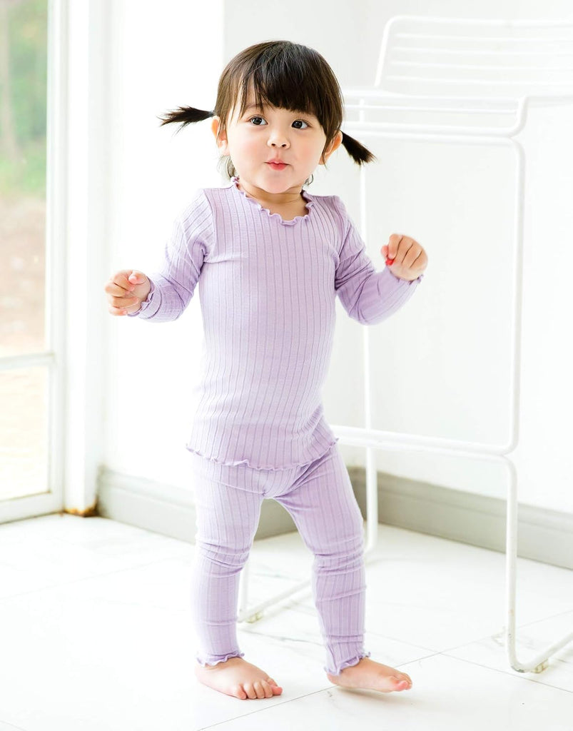 Kids Toddler Junior Girls Boys Soft Comfy Modal Tencel Sleepwear Pajamas 2pcs/4pcs Set