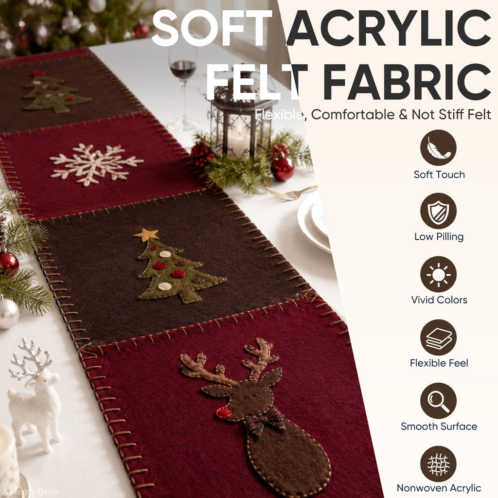 Brown Felt Fabric Sheet 120" x 36", Large Soft Acrylic Material for Crafts