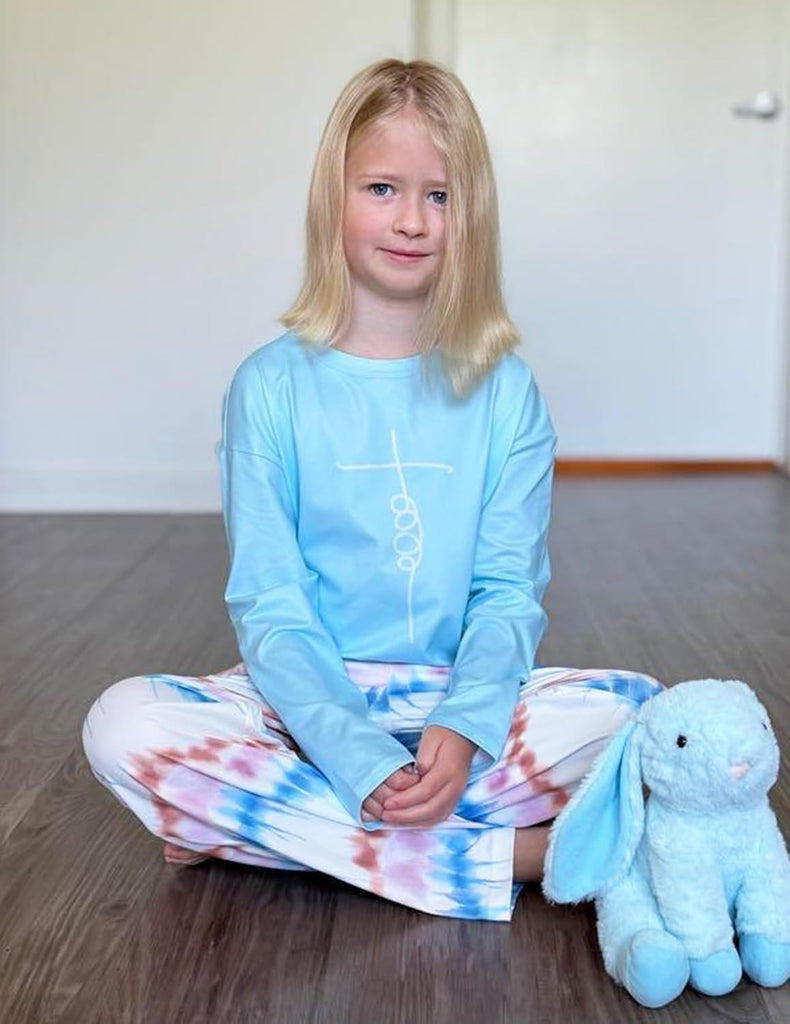 Girls Pajamas Cute Long Sleeve and Pants Pjs Set Kids Sleepwear