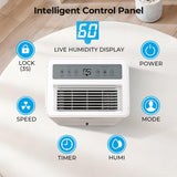 1500 Sq.ft Dehumidifier for Basement, 21 Pint Dehumidifiers with Drain Hose for Home Large Room Bedroom Bathroom