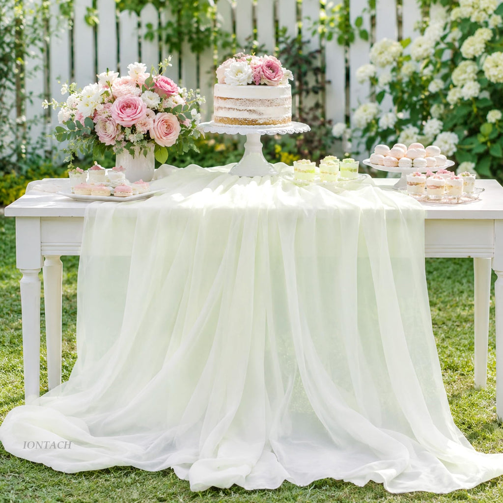 Ivory Chiffon Fabric by The Yard 60 Inch X 1 Yard