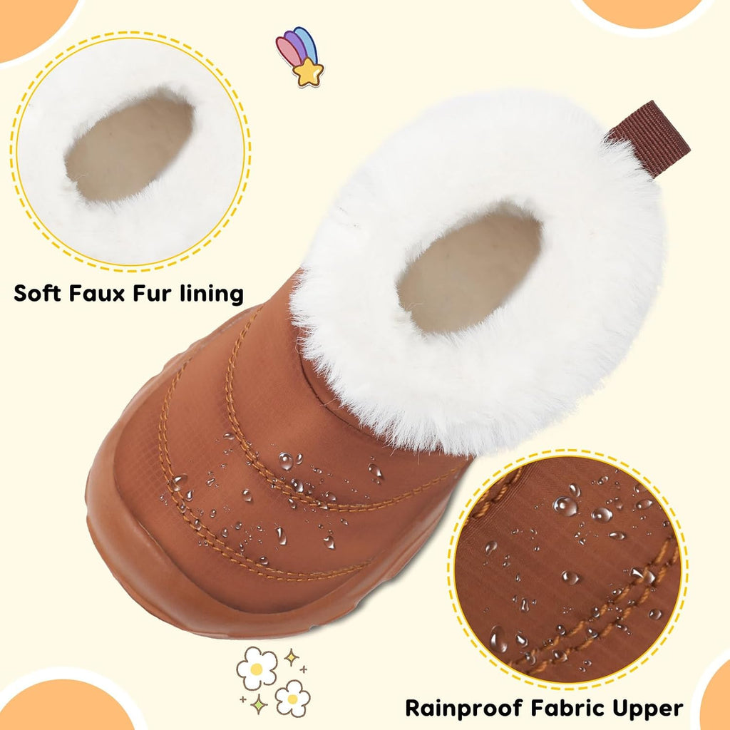Toddler Girls Boys Winter Snow Boots Baby Slip on Warm Ankle Boots
