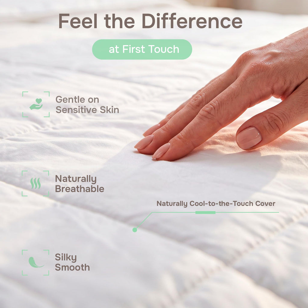 Cooling Comforter, Queen, Viscose from Bamboo, Lightweight, Hot Sleepers