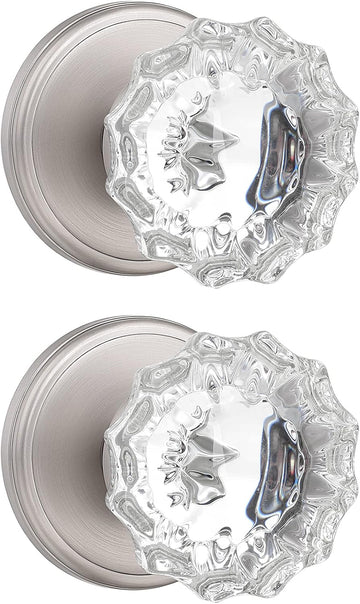 Glass Dummy Door Knob Inactive Crystal Half-Dummy Door Knobs
