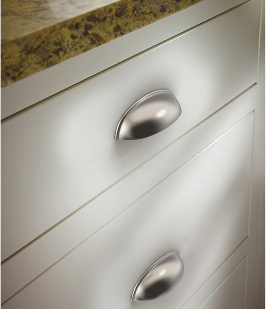 10 Pack Brushed Nickel Cabinet Handles 3 inch (76mm) Kitchen Cabinet Handles and Drawer Pulls for Cupboards and