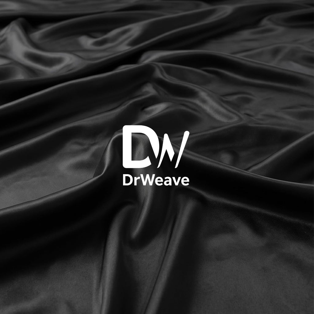 1 Yard Satin Fabric by the Yard, 80 GSM, 55" Wide, Black