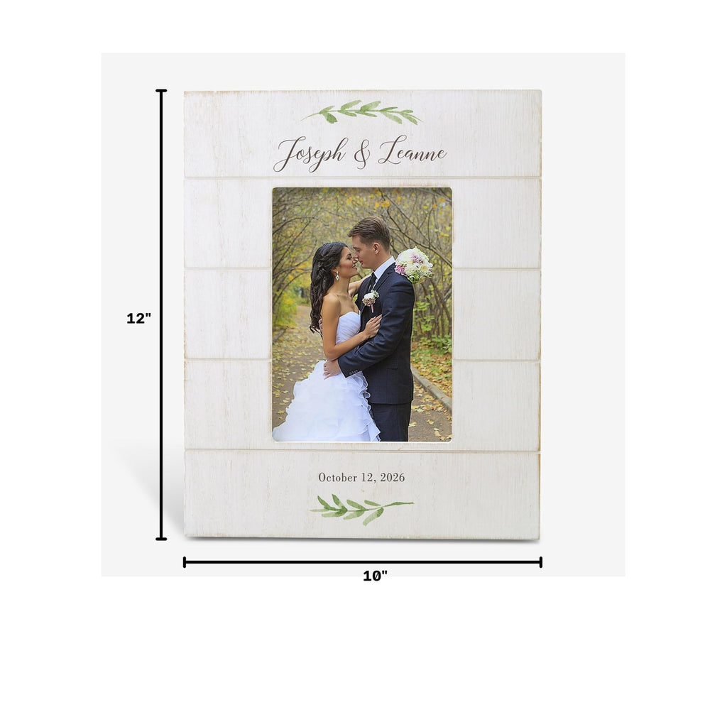 Laurels Of Love Wedding Shiplap Picture Frame