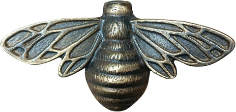 Solid Brass Bee Door Knocker,6.3 Inches Wide,3.5 inches Tall (Antique Bronze)