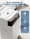 14,000 BTU Portable Air Conditioner, 3-in-1 Portable AC Unit with Cool, Dehumidifier & Fan Modes