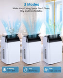 12000 BTU Portable Air Conditioners with Remote Control, 3-in-1 Free Standing Cooling AC Unit with Fan & Dehumidifier