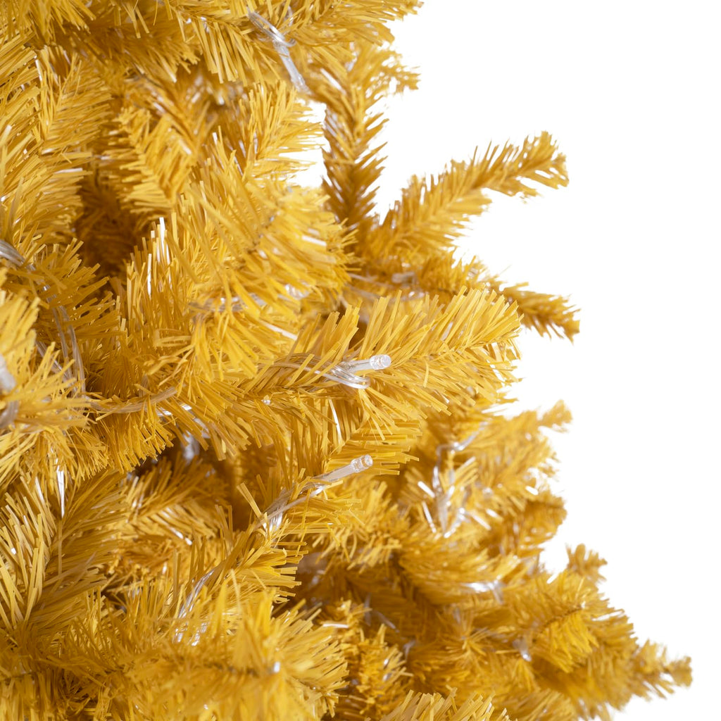 Maria 9 ft. Golden Pre-Lit Christmas Tree