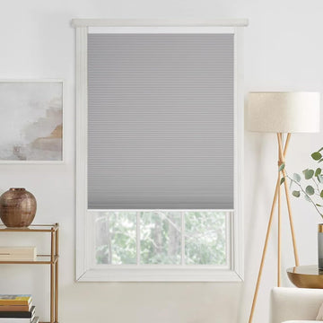 Cordless No Tools No Drill Cordless Cellular Shades, Blackout Light Blocking Honeycomb Shades, Thermal Insulation