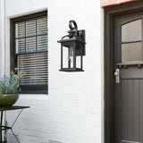 Outdoor Lights Fixtures Wall Mount, Outdoor Wall Sconce with Seeded Glass Waterproof Outside Exterior Lighting Fixture