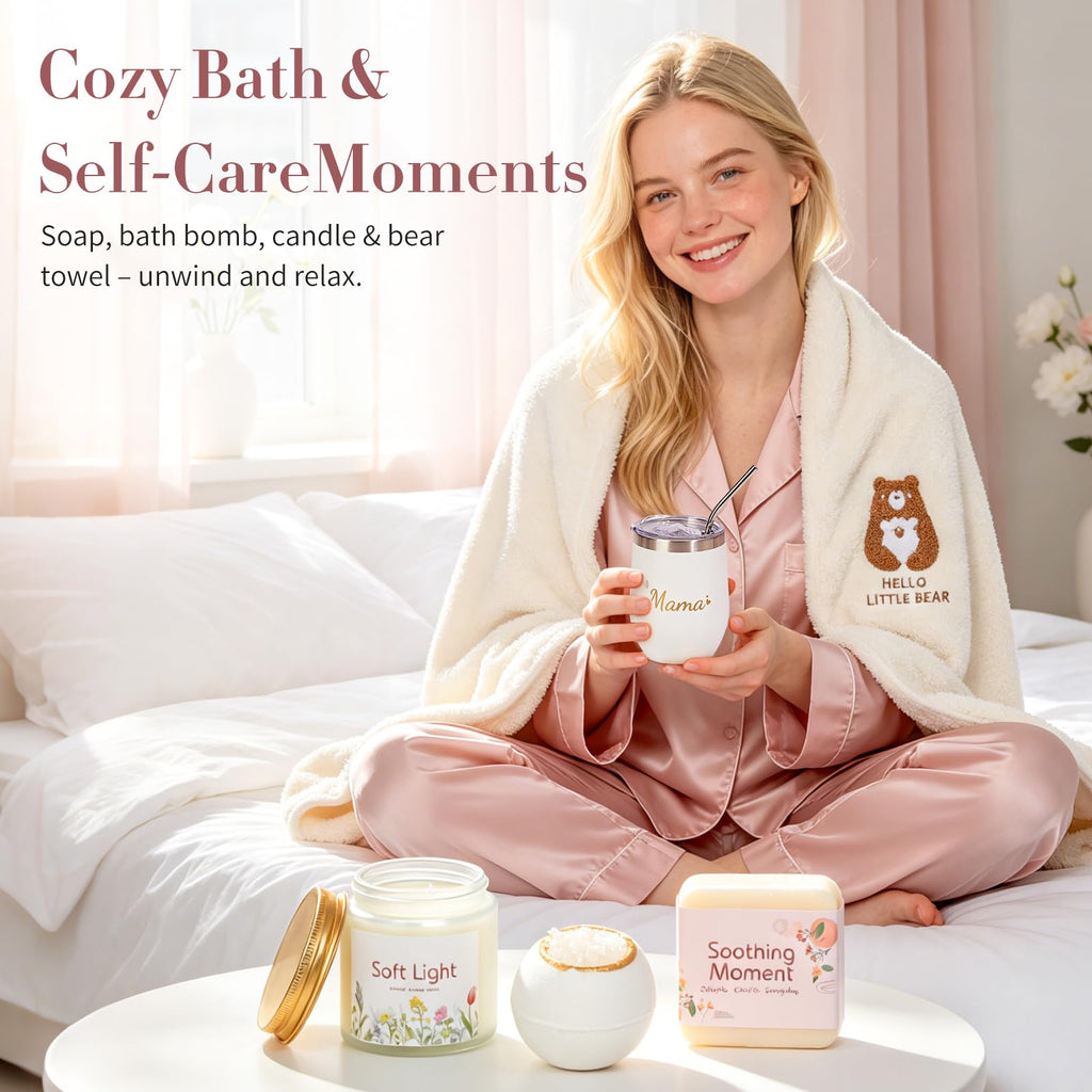 Mom Gift Basket, Postpartum Care Package for First Time Moms