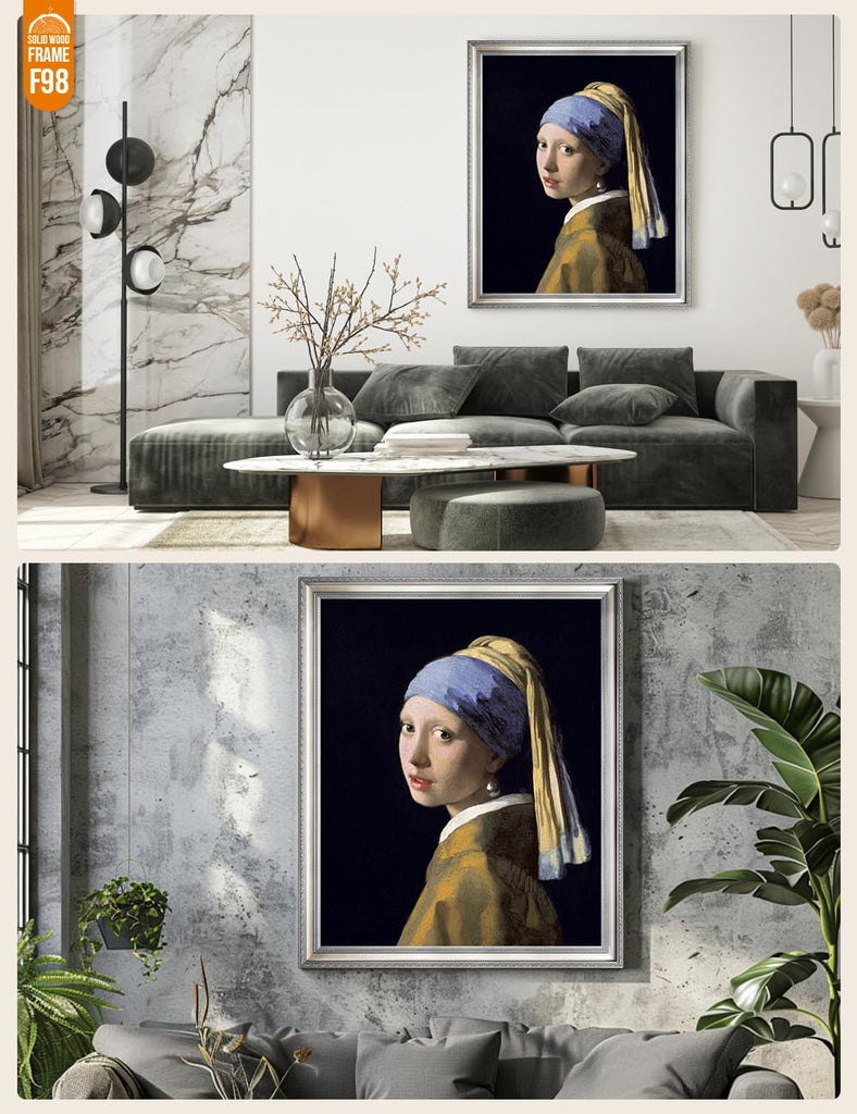 Girl With a Pearl Earring Canvas Wall Art, 40x30