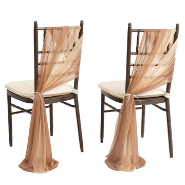 Chair Sashes, Wedding Aisle Decorations, Almond Golden Glove