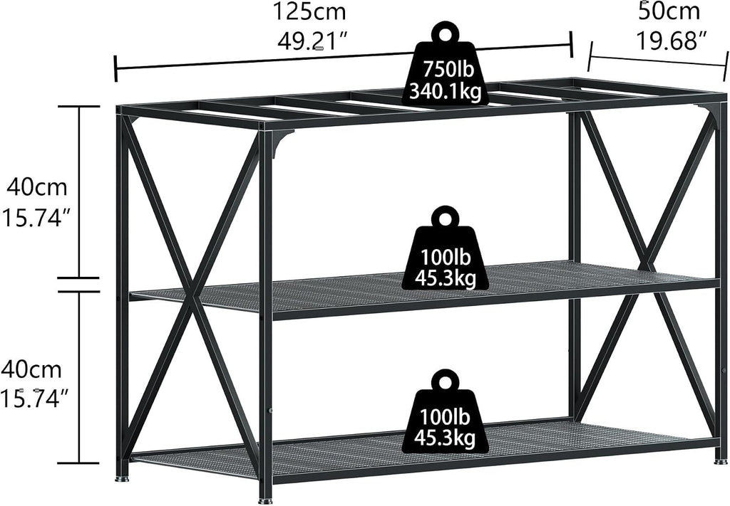 55-75 Gallon Fish Tank Stand, 49.2 x 19.7x