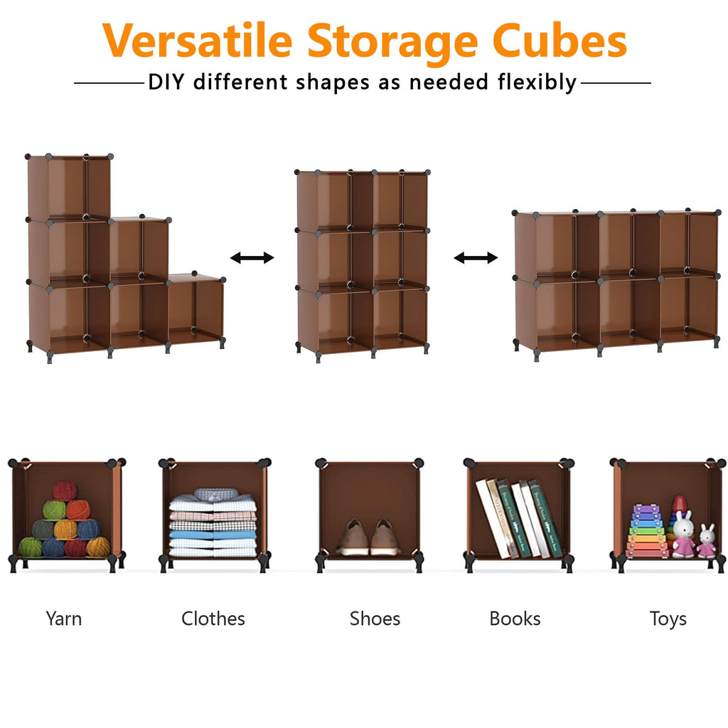 Closet Organizer, 6 Cube Storage Organizer, Closet Storage Shelves