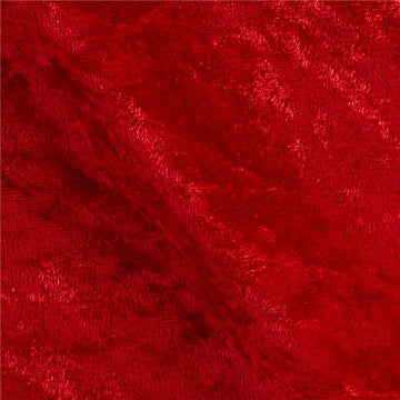 Panne Velvet Velour Red, Fabric by the Yard