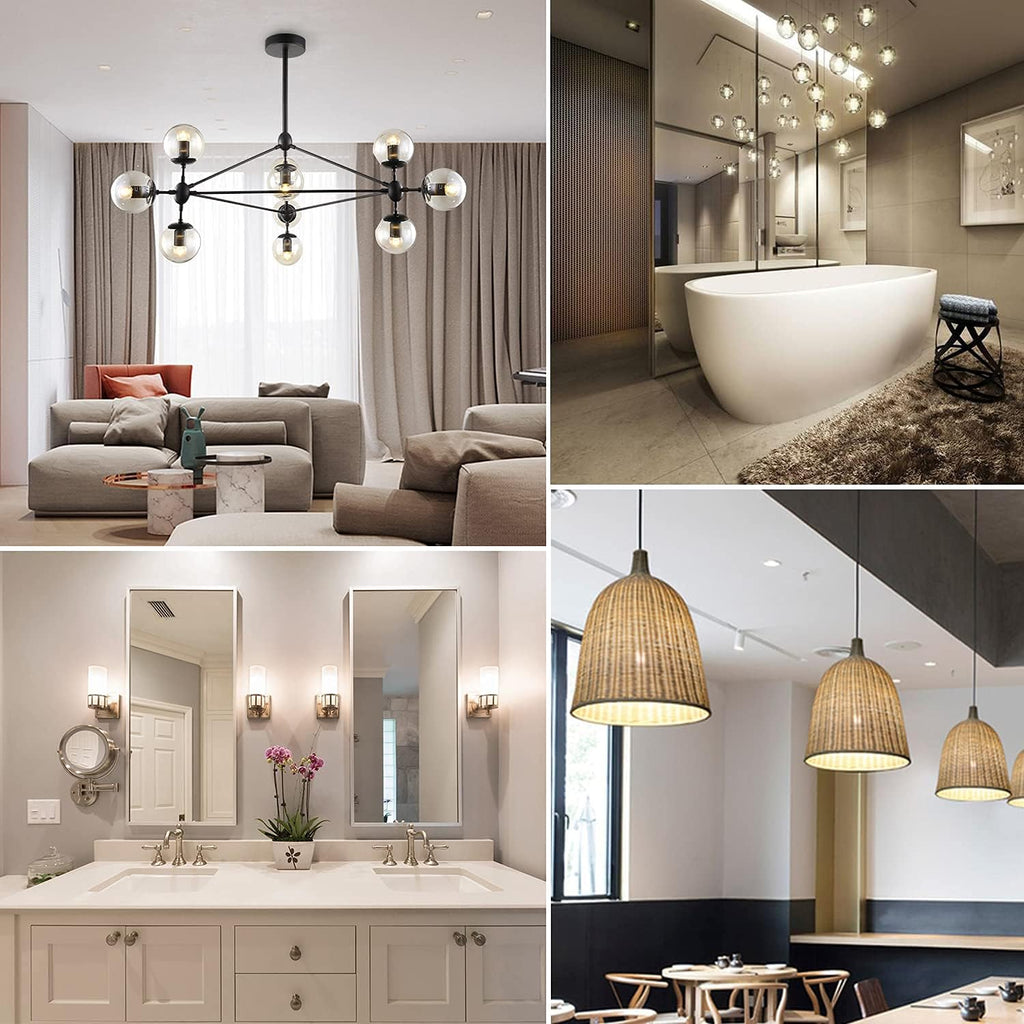 Dimmable G16.5 LED Bulbs,E26 Edison LED Light Bulbs,6W Equal 60 Watt Light Bulb,600lm,Soft White 3000K,Globe Light