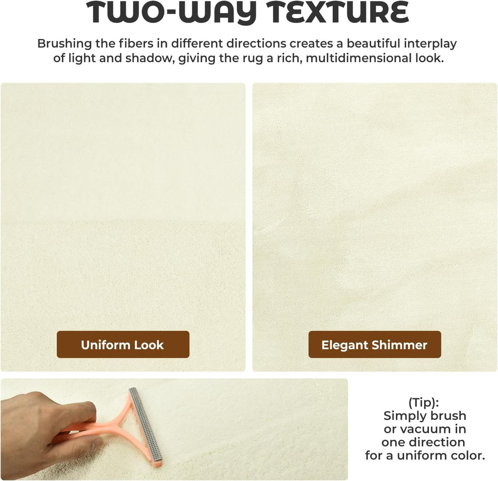 Solid Washable Area Rugs 5'x7', Ultra Soft Solid Color Area Rug for Kids Room,Non-Slip&Medium Pile,Stain Resistant