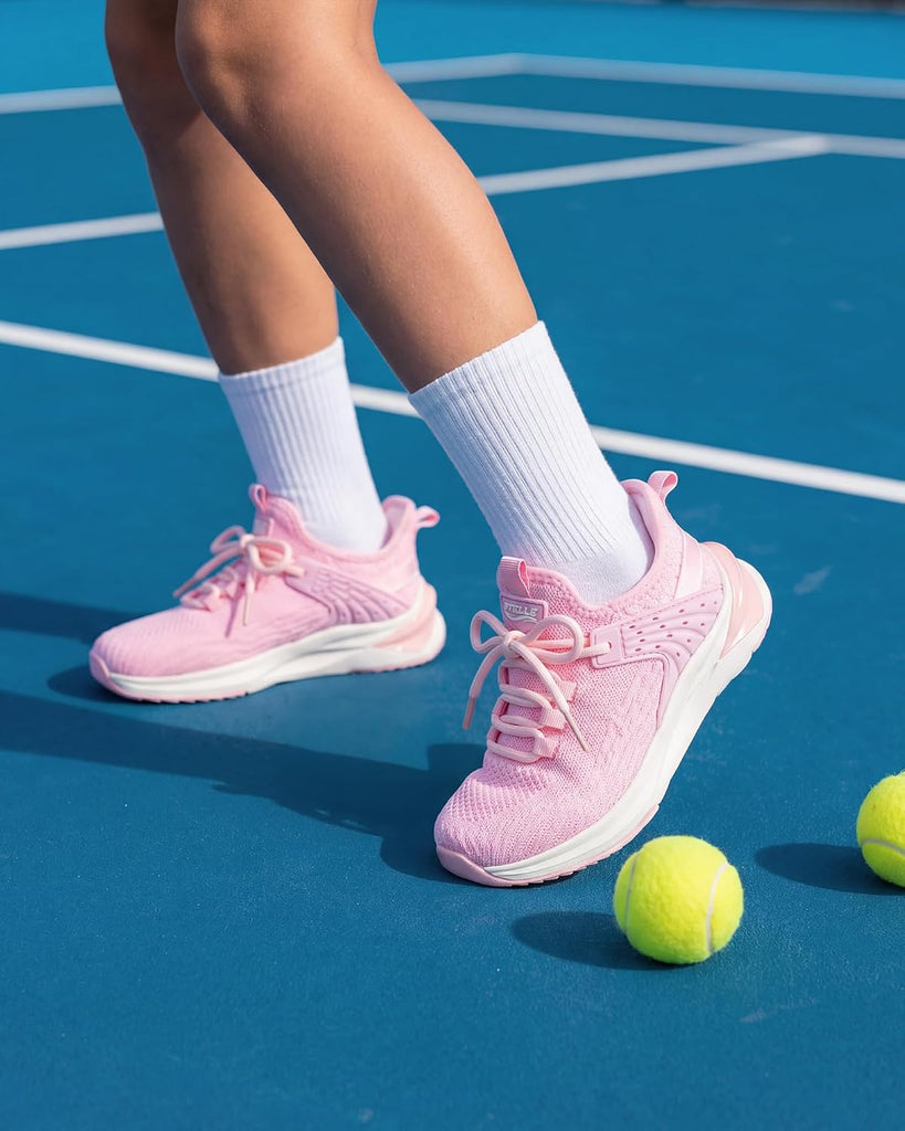 Girls Tennis Shoes Slip-on Kids Sneakers