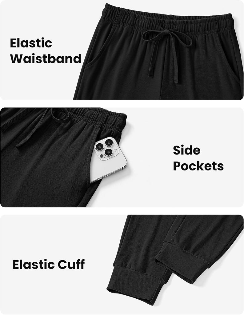 Girls Joggers Sweatpants Kids Cotton Athletic Pants with Pockets