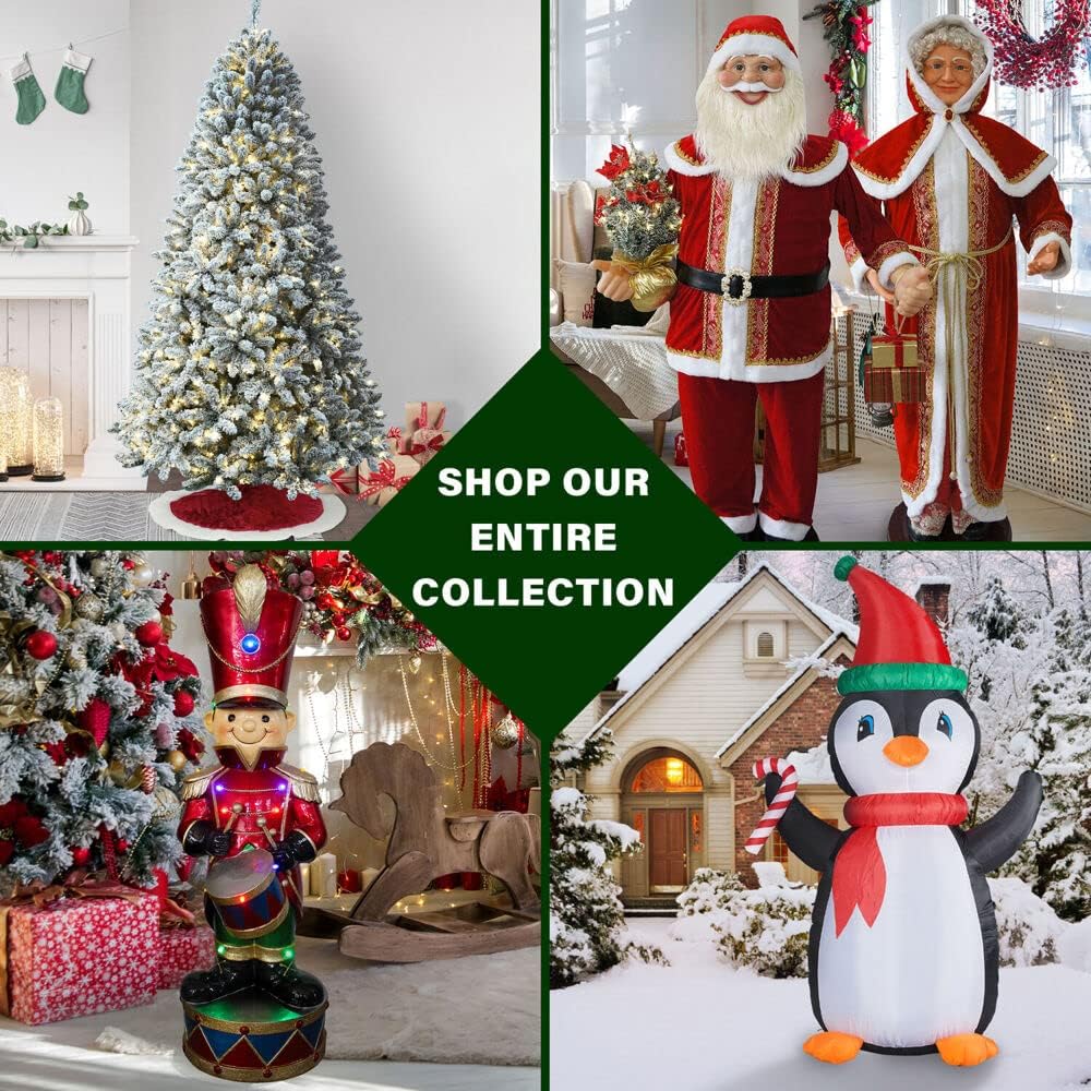 Woodside Pine Christmas Tree, Tall | Perfect Artificial Holiday Tree , Family Room, or Den | No Lights