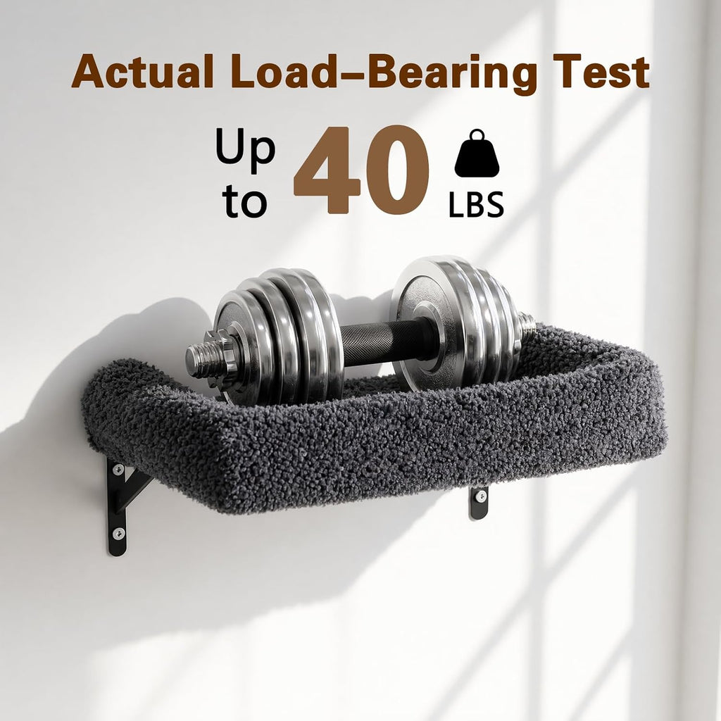 Cat Wall Shelves 6-in-1 Wall Mounted Cat Furniture 40 lbs, Dark Grey