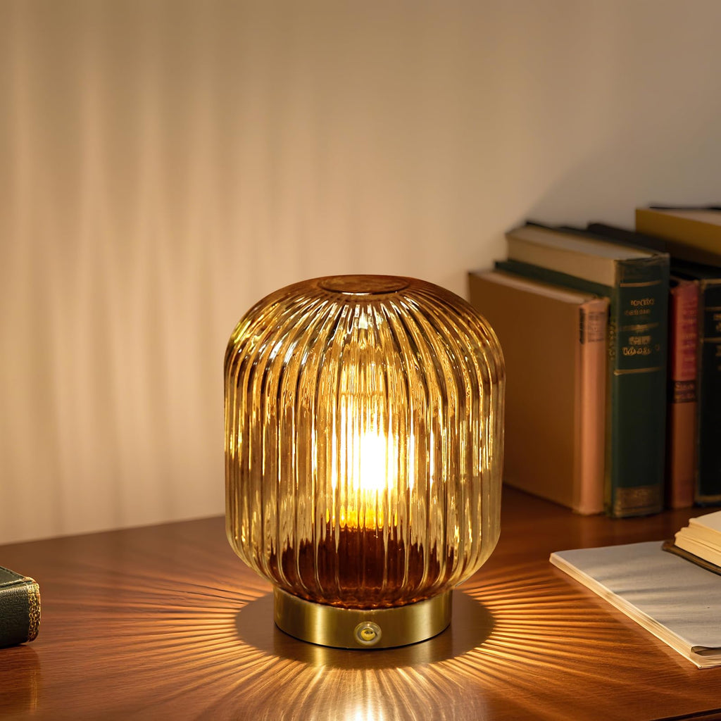 Rechargeable Table Lamp,Cordless Lamp with Memory Function,Amber