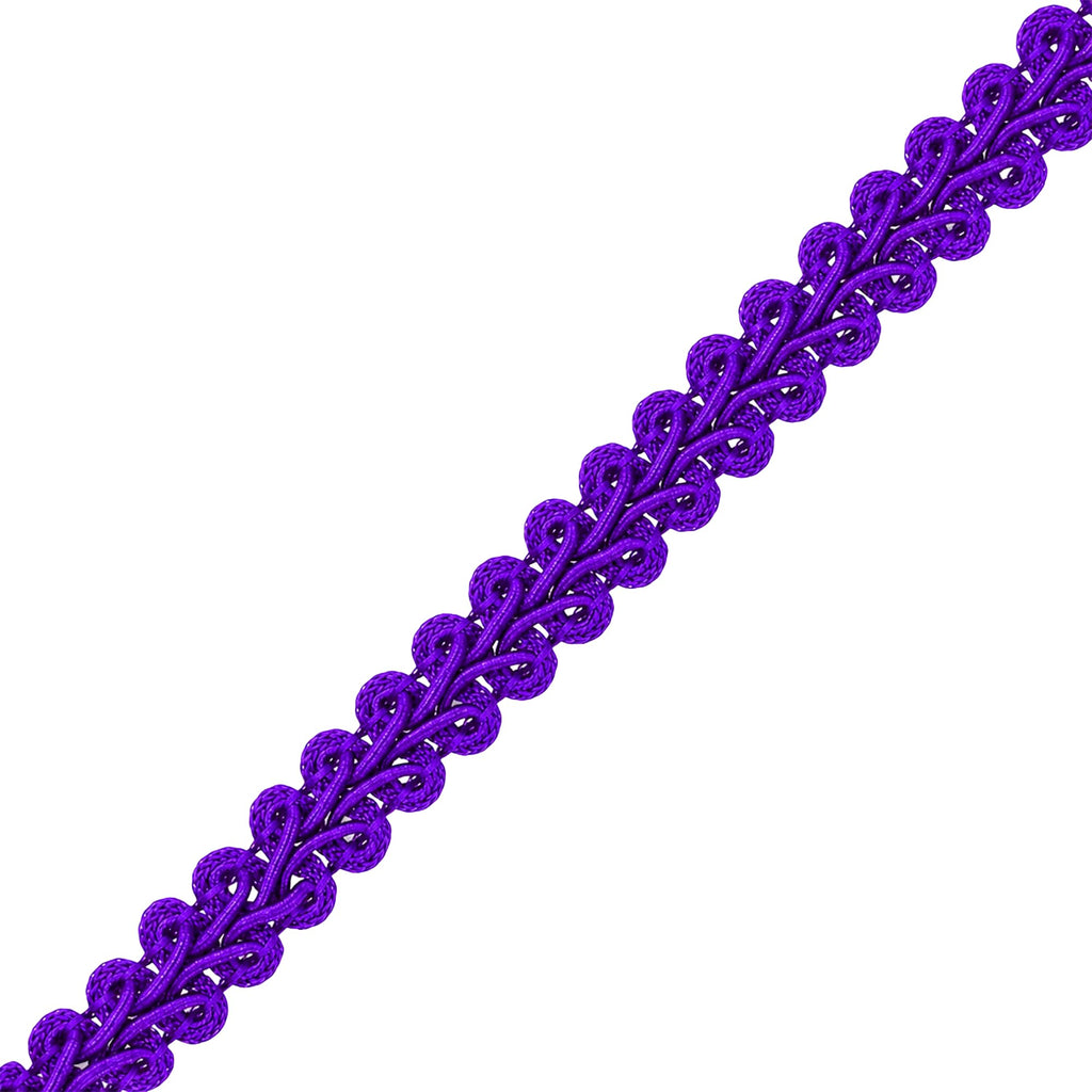 Purple French Gimp Braid Trim for Sewing Upholstery, 30 YDs