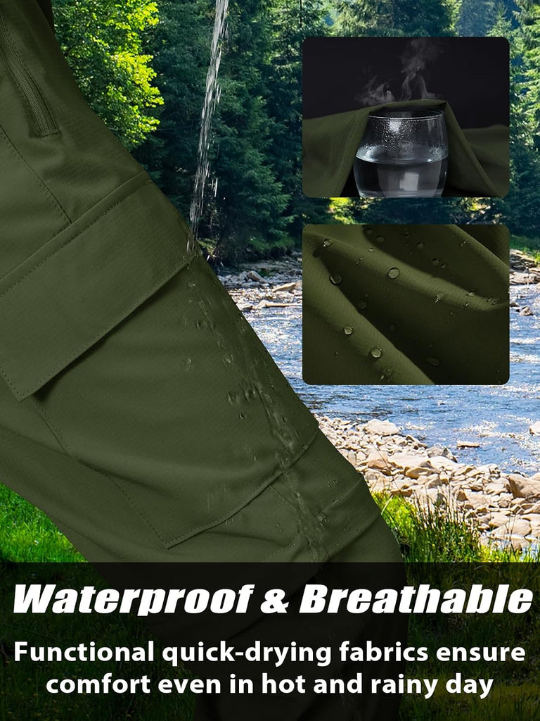 Boys Convertible Hiking Pants Kids Zip Off Scout Pants Youth Teen Boy Quick Dry Outdoor Fishing Waterproof