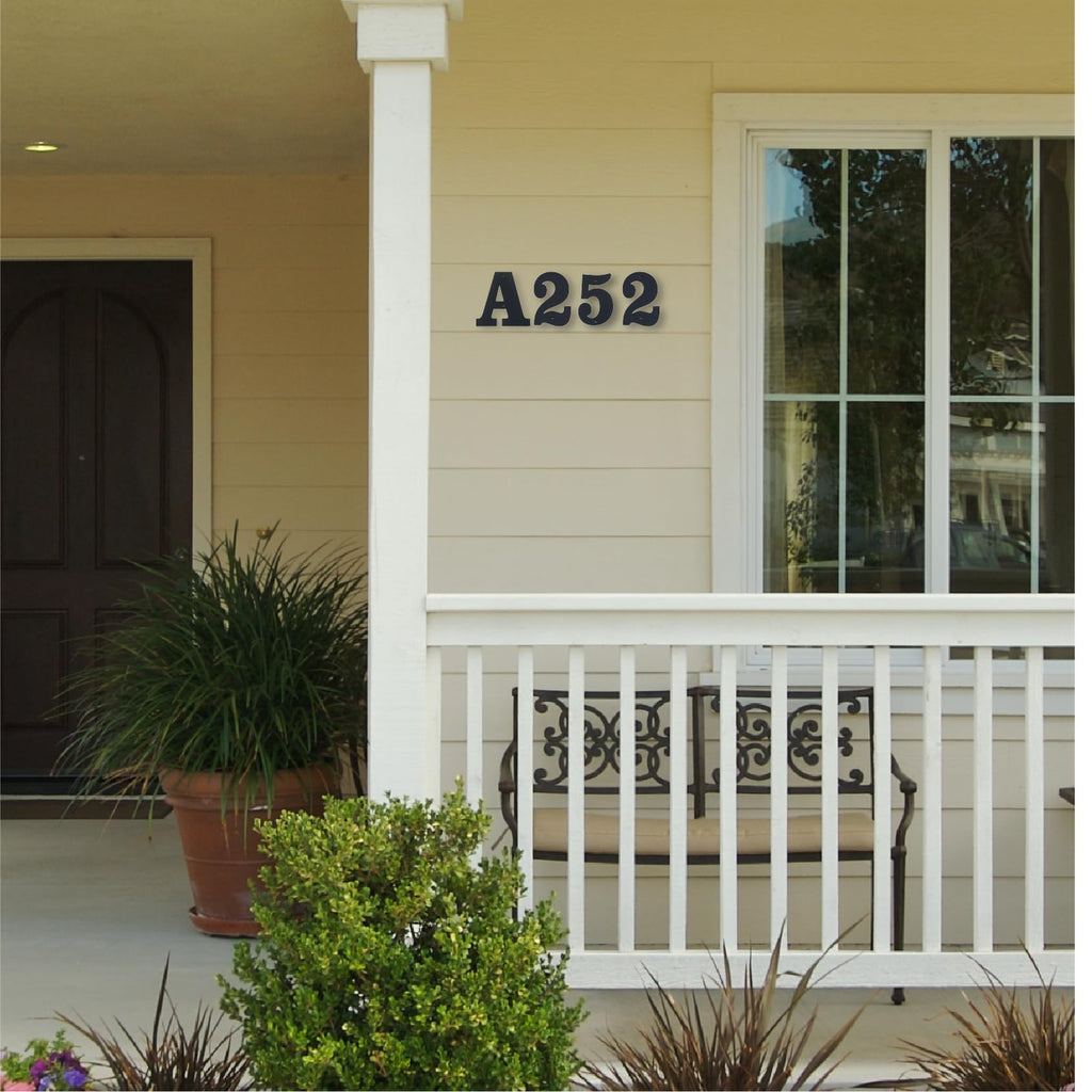 2.5 Inch 5 PCS Custom House Numbers for Outside Signs - Coated Address Letters for Garden, Door, and Mailbox