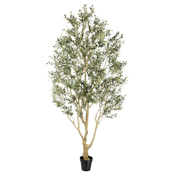 Tall Faux Olive Tree 10ft with with Thick Trunk & Realistic Leaves
