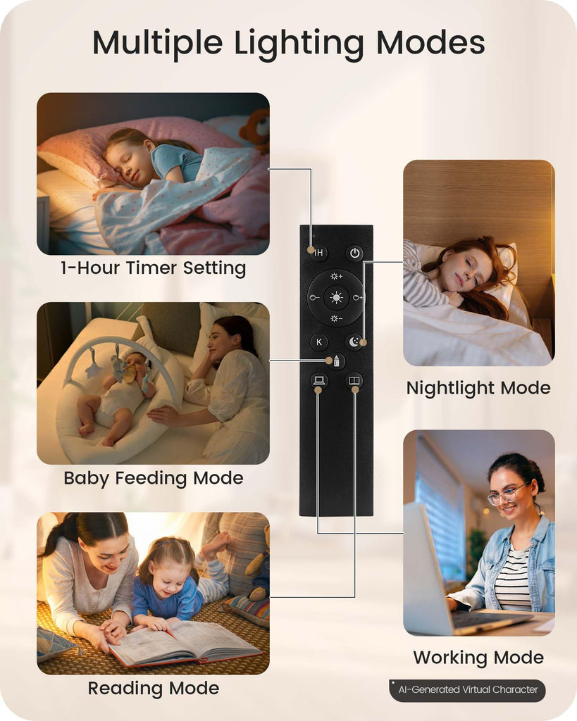 Dimmable Floor Lamp, 68" Tall Standing Lamp