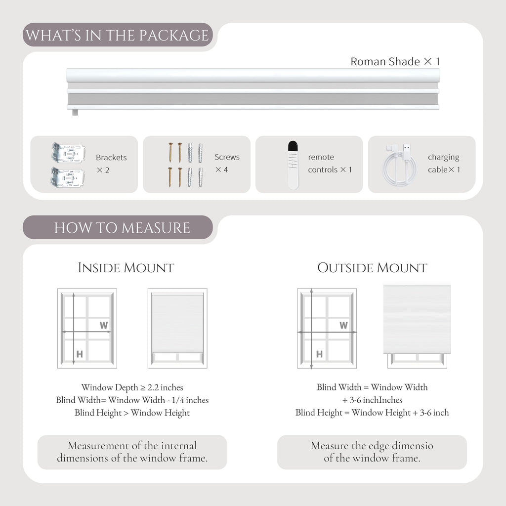 Motorized Day Night Cellular Shades, Smart Electric Double Honeycomb Blinds with Remote, Blackout and Light Filtering