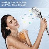 Filtered Shower Head with Handheld, High Pressure 7 Spray Showerhead with Filters for Hard Water