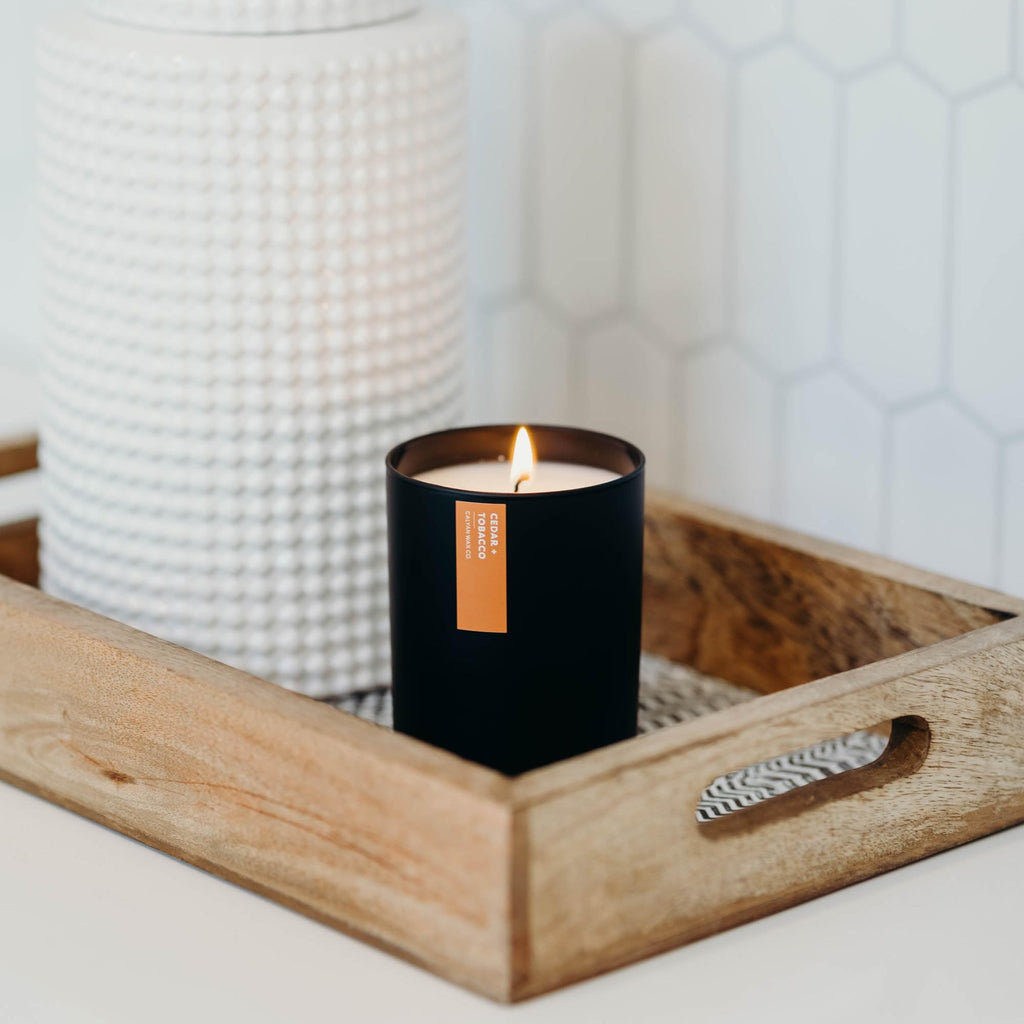 Cedar & Tobacco Scented Candle - 75 Hour Burn