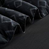Cottolester Boho Comforter Set King,Black Gray Striped Bed in a Bag,Fall Plaid Comforter and Sheet Set,Soft Microfiber