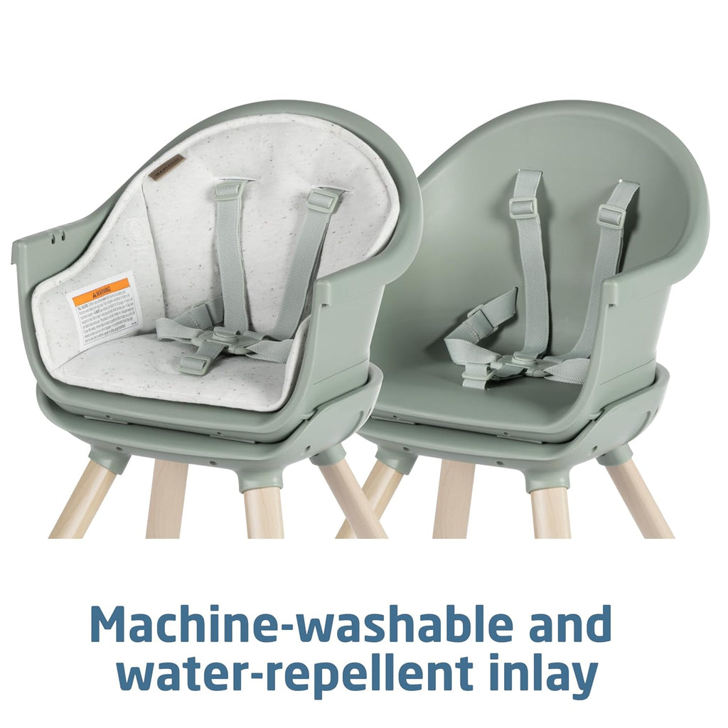 Moa 8-in-1 High Chairs for Babies and Toddlers, Machine Washable Infant High Chair, Compact, Convertible to Booster