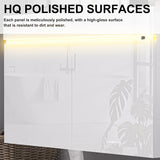 AHB 30 inch Bathroom Vanity W/Sink Combo, High Gloss Bathroom Cabinet