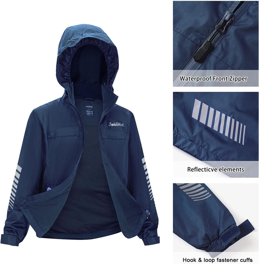 Kids Rain Gear Boys Girls Youth Rain Jacket and Pants