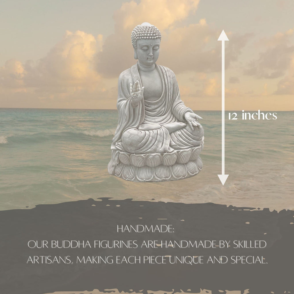 Buddha Statue, Blessing, Sitting, Meditating, Lotus Mudra, Yoga
