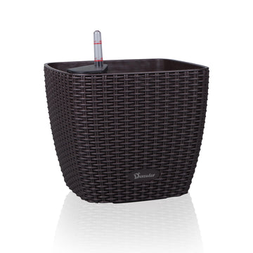 11x10 Self Watering Planter (Brown Rattan)
