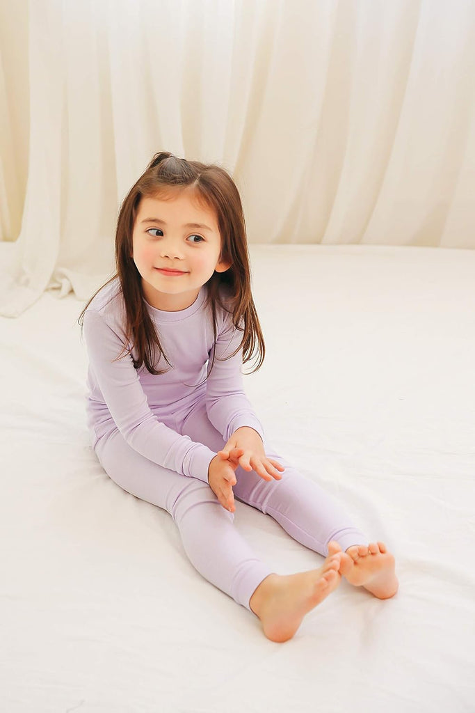 12Y Toddler Toddler Kids Toddler Girls Boys Soft Comfy Modal Tencel Solid Raglan Sleepwear Pajamas Pjs 2pcs Set